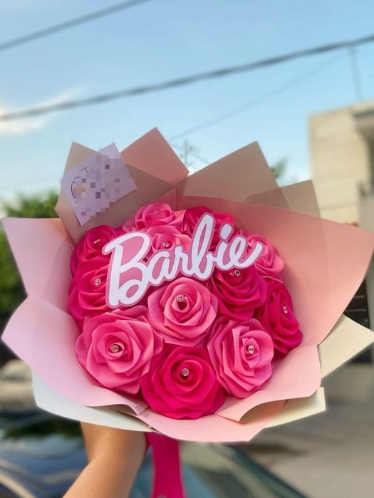 Букет от вечни рози Барби