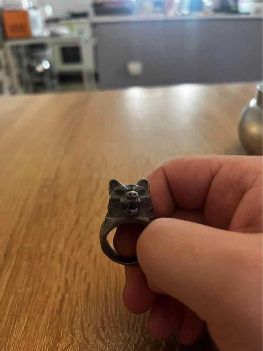 Inel Lup Inel Craniu Inel Raven