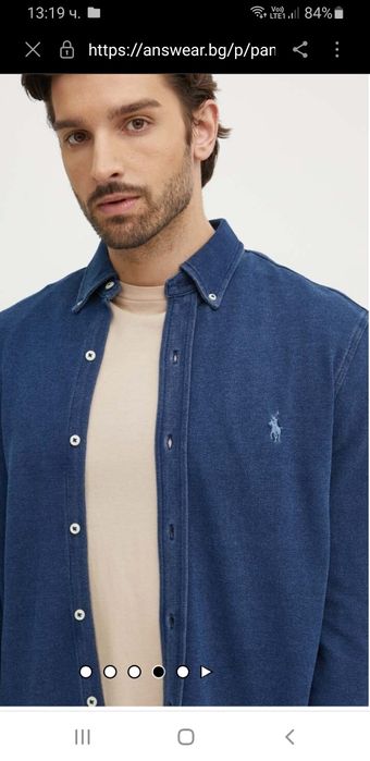 POLO Ralph Lauren FeatherWeight Mesh Pique / 2XL ОРИГИНАЛ! Мъжка Риза