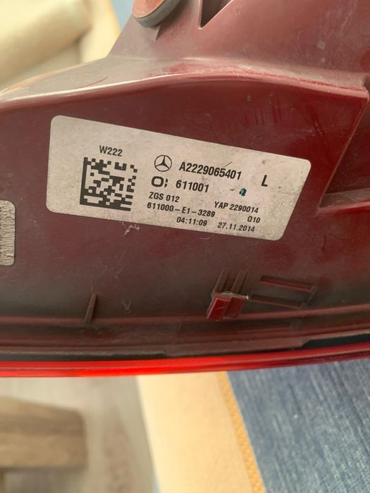 Stop stânga original Mercedes S-Class W222 LED