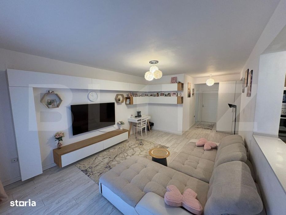 Apartament cu 2 camere, mobilat si utilat, 58 mp, parcare, zona Floril — fotografia 1