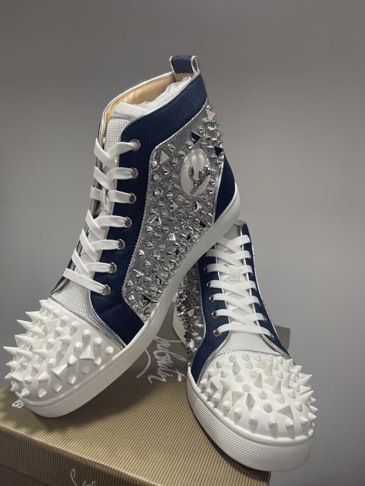 Christian Louboutin High White Blue
