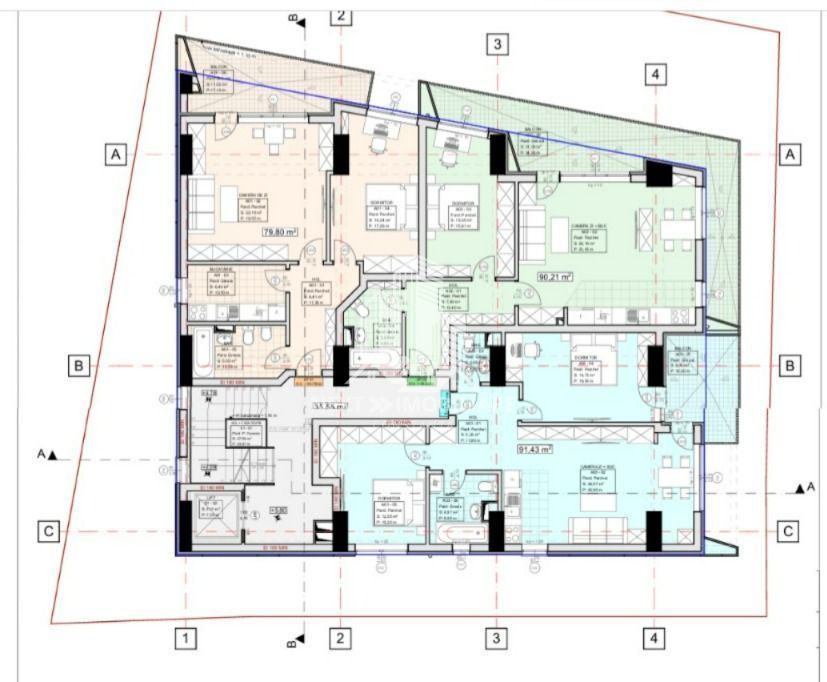 Apartament 2 si 3 camere la alb cu loc de parcare inclus