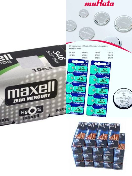 Батарейки SR1130 CR3032 CR2450 SR712