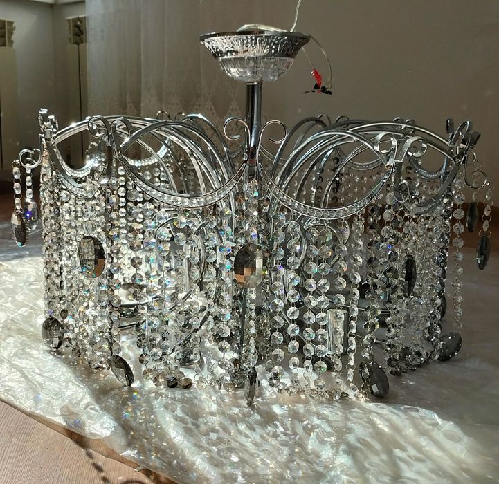 Серебренная люстра