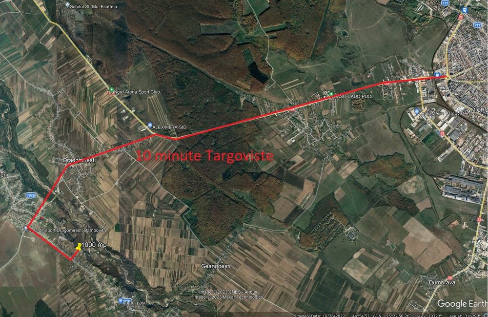 Teren  1000 m² intravilan  sat Râncaciov