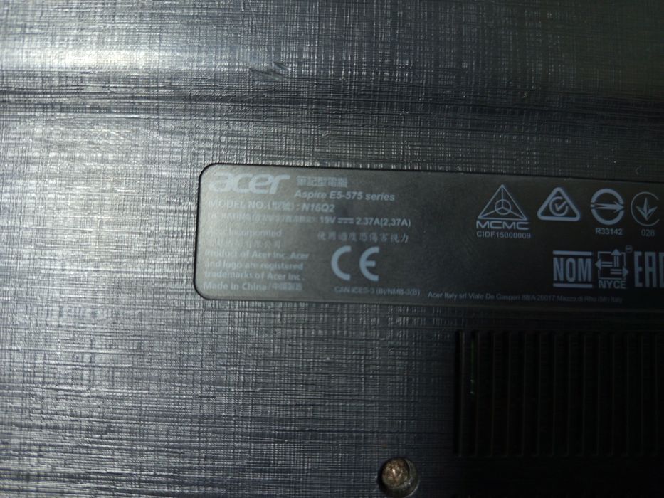 Продам ноутбук Acer aspire e5-575g