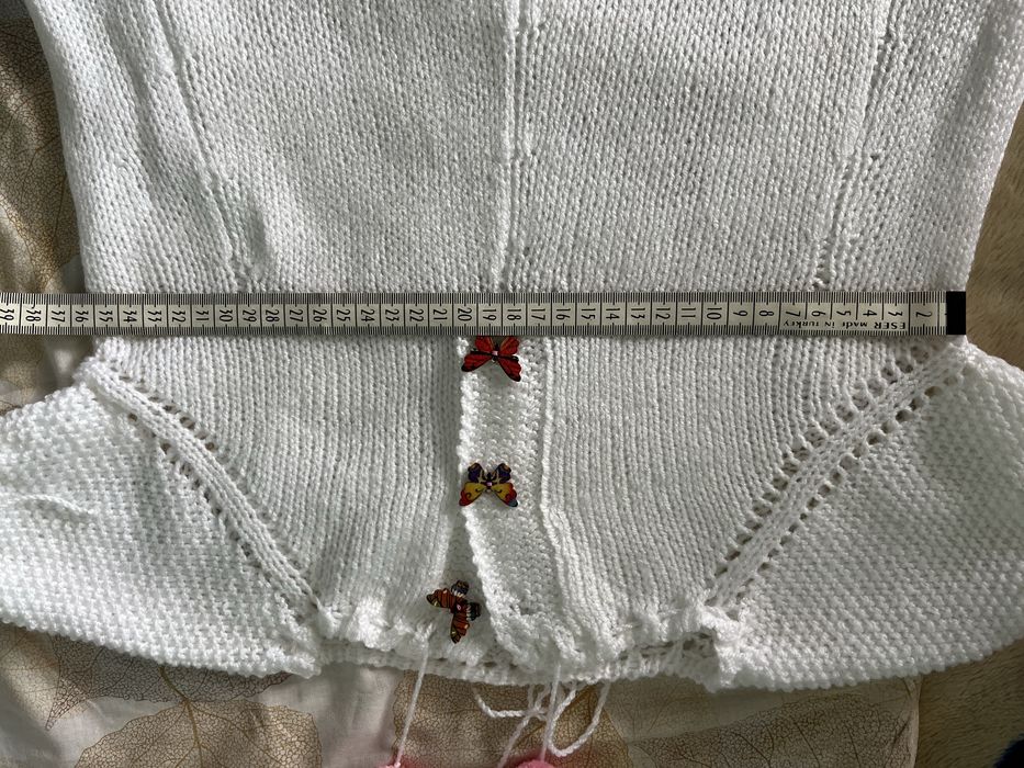 Детска ръчно плетена рокля