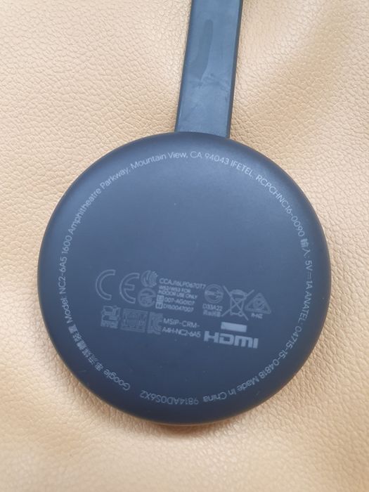 Google Chromecast 3rd Gen (grey) (ЗАПАЗЕНА)