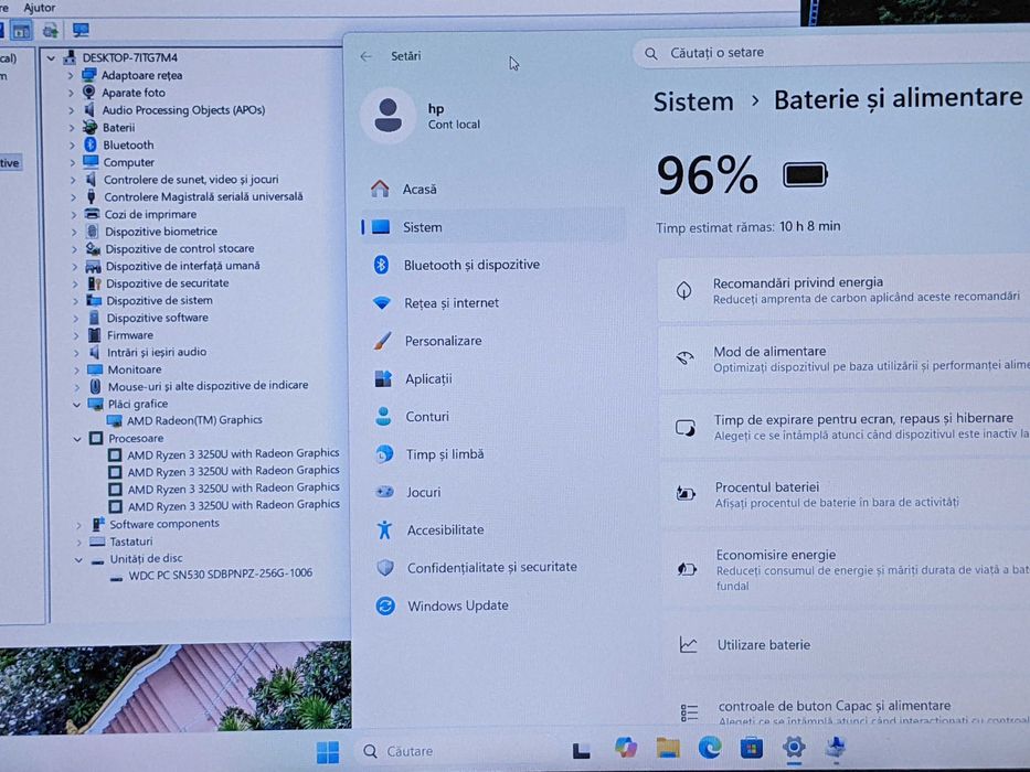 Laptop HP 15s, AMD Ryzen 3 3250U up to 3.5GHz, 8GB DDR4, SSD 256GB, Radeon Vega 3