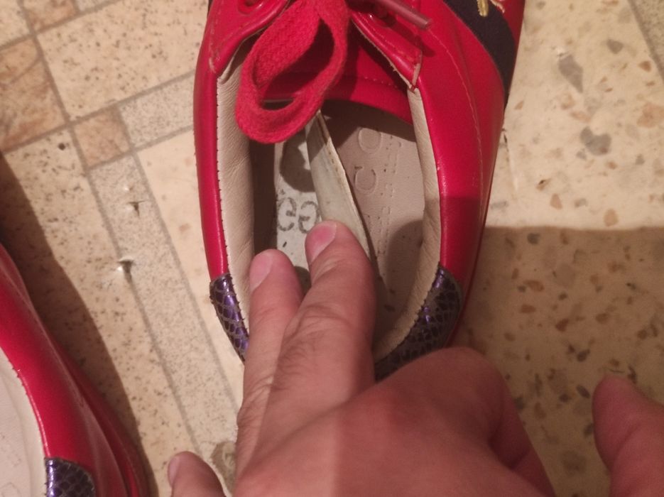 Кеды Gucci Ace original (красные)
