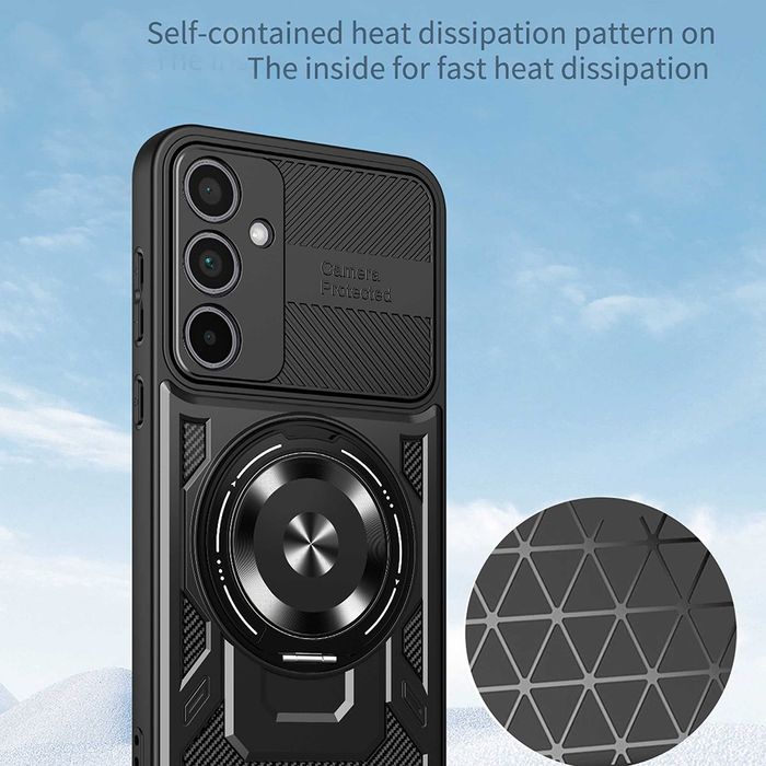 Samsung Galaxy A57 A17 / RUGGED MAGSAFE Удароустойчив кейс с пръстен