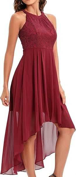 Rochie cocktail / nunta/ botez burgund-rosie - fara maneci - dantela