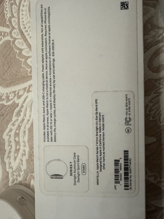 Продам оригинальные apple watch series 7, 41mm