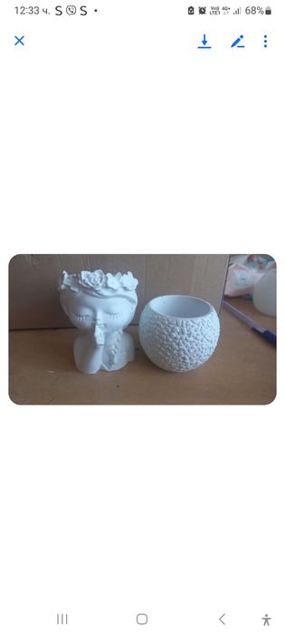 Гипсови кашпи за Вашите проекти или просто за декорация