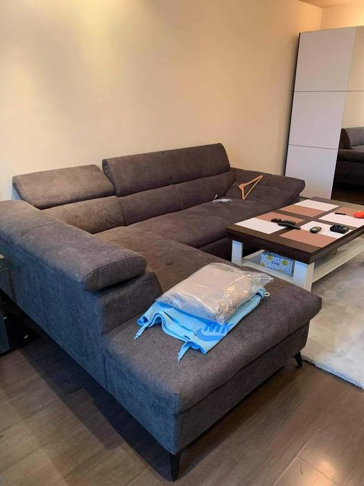 Сив диван Билли Aiko - холна гарнитура