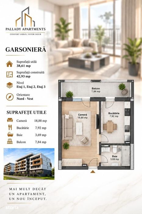 Garsoniera Premium Vizavi De Astorium My Home