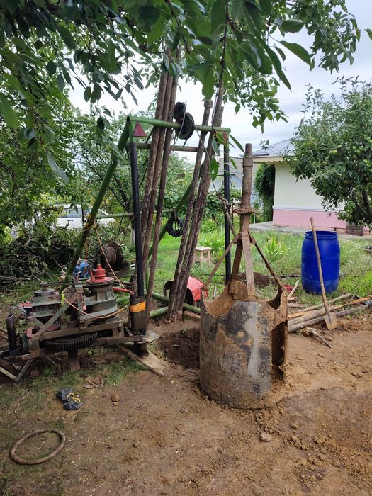 Execut fântâni electromecanizat tub beton  700mm