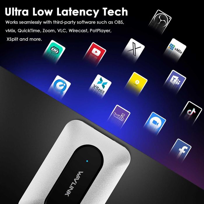 WAVLINK 4K60Hz HDMI видео карта за заснемане с аудио миксер