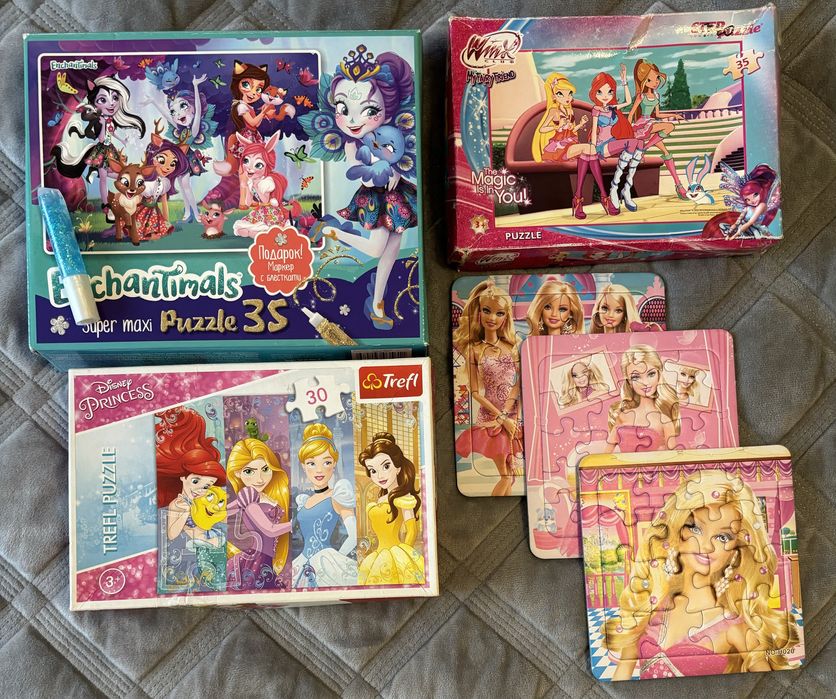 Набор пазлов для девочки !