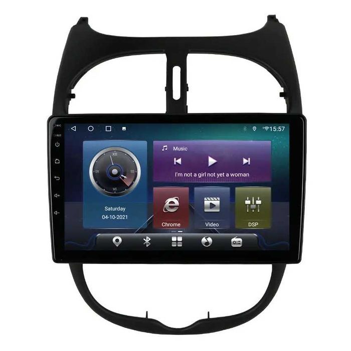 Navigatie Android 14 Peugeot 206 1998 - 2009 1/8 Gb  CarPlay + CAMERA