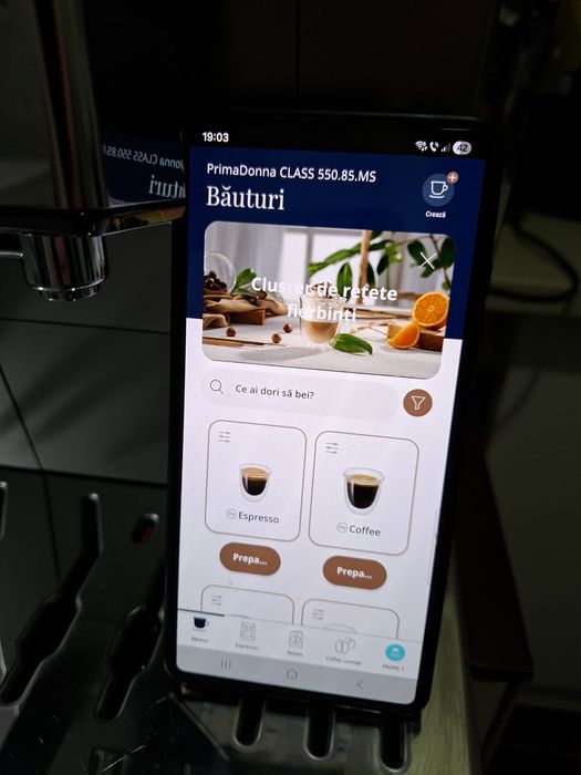 Espressor  De'longhi  ECAM 550.85.MS Delonghi Primadonna CLASS 19 bar