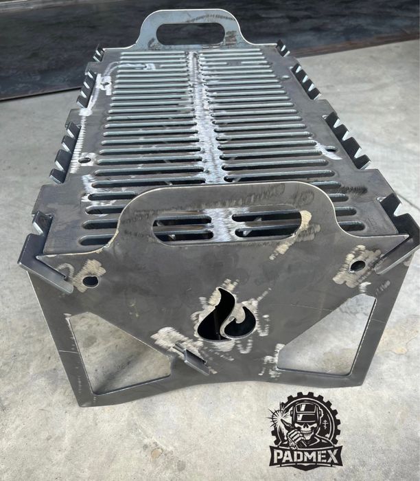 Gratar demontabil BBQ grill din otel 3mm