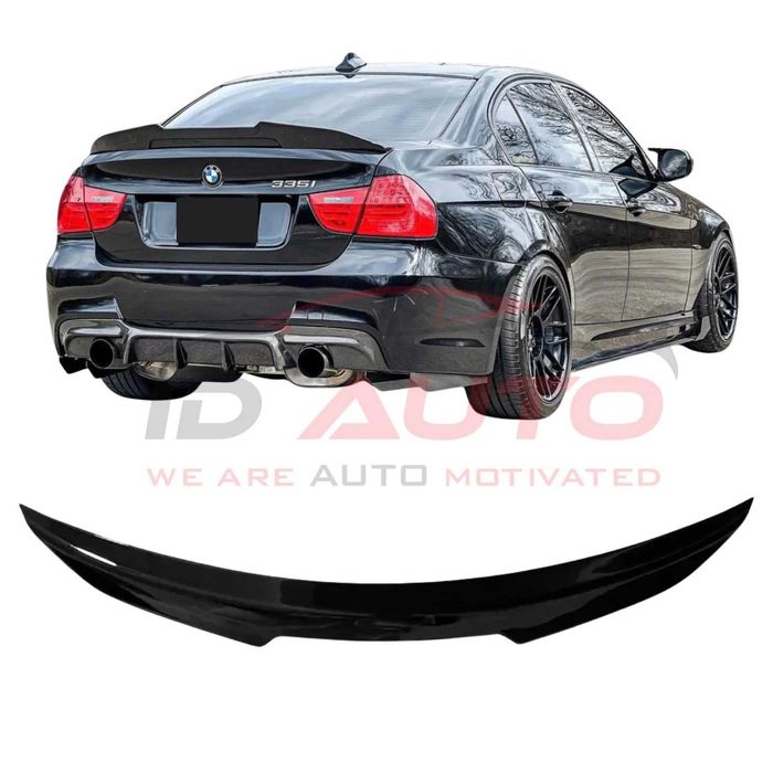 Lip spoiler PSM portbagaj BMW E90 (2005–2011) – negru lucios