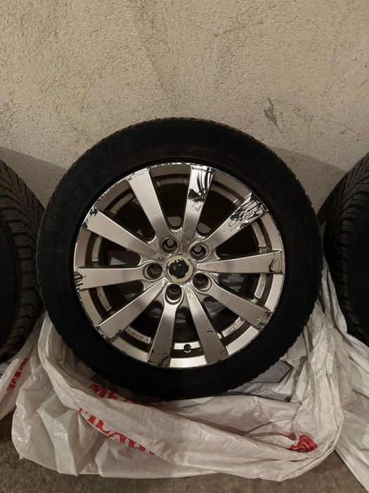 4 броя 205/55 R16, 5x108 Джанти OZ със зимни гуми Continental TS 850