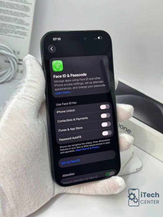iPhone 15 Pro, 256GB, Black Titanium, НЕРАЗЛИЧИМ ОТ НОВ, 1г. ГАРАНЦИЯ!
