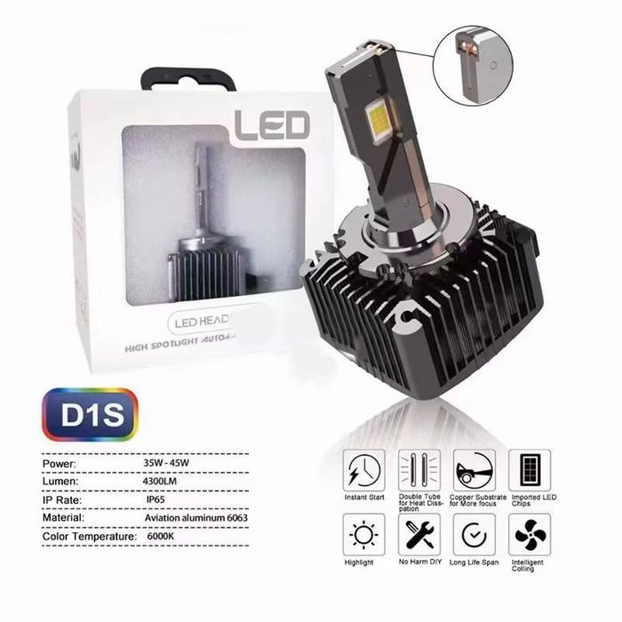 LED крушка за фабричен ксенон D1S 12V за директен монтаж