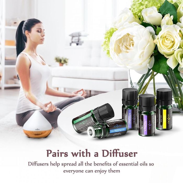 Комплект натурални етерични масла Anjou PCN013, 12бр. 5мл