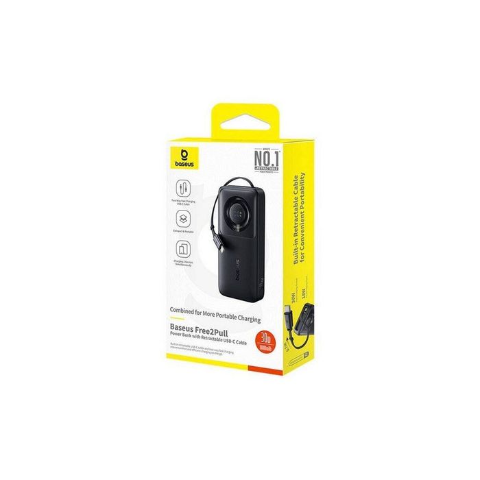 Baseus Free2Pull 20000mAh/65W Power Bank–мощност и удобство навсякъдe