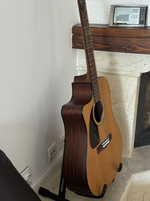Електро-акустична китара за лява ръка Fender CD-100CE с калъф и стойка