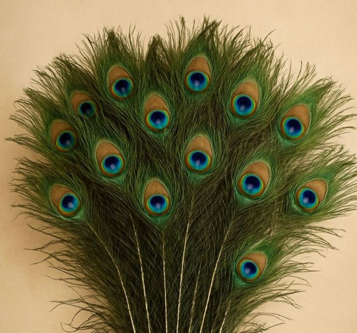 Живые Перья павлина декор