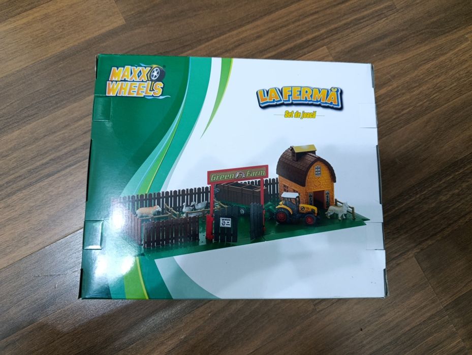 Set de joacă „La Fermă” Maxx Wheels – Tractor metalic și Animale