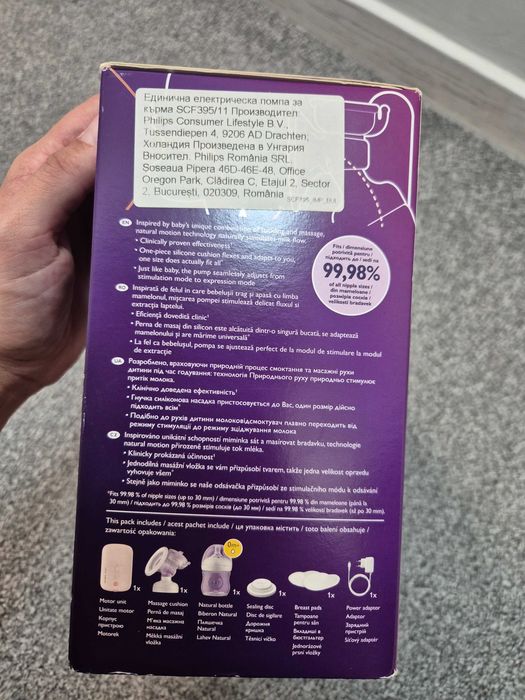 Нова!! Електрическа помпа за кърма Philips Avent