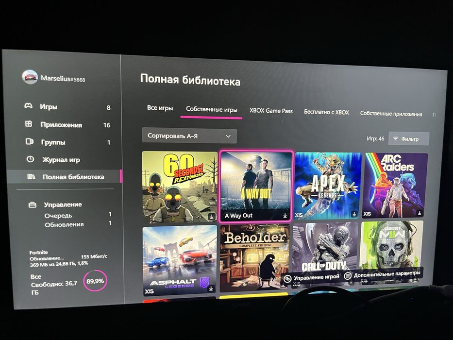 продаю xbox series s с играми