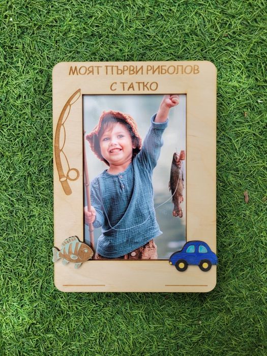 Бебешка визитка. Рамка за снимка. Персонализиран подарък за бебе.