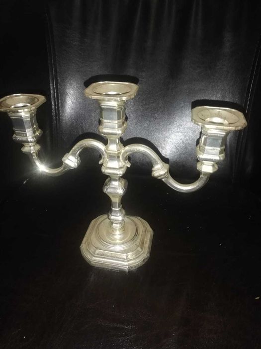 Sfeșnic 3 brațe Alpaca made în W.Germany