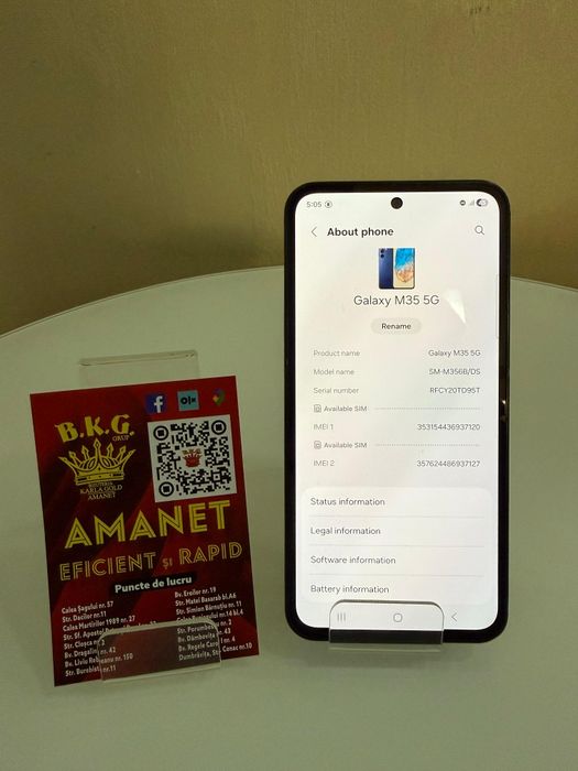 Samsung M35 128gb Amanet BKG