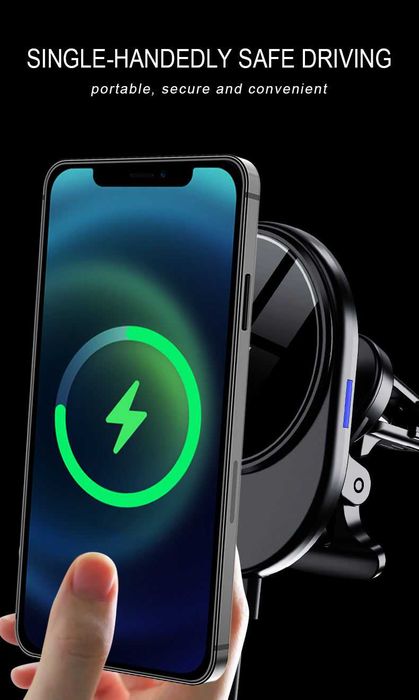 Incarcator Fast Wireless Charging Auto Magsafe Magnetic 15W Fast Charg