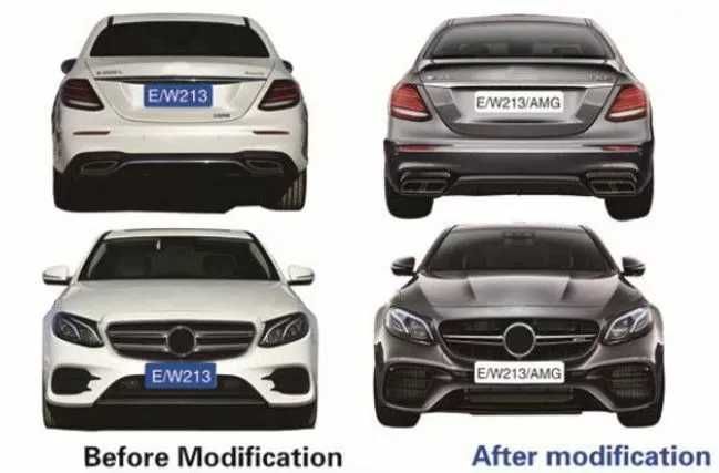 Body Kit за Mercedes W213 E-Class (2016-2019) - AMG E63 Пакет На склад
