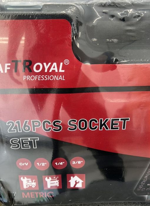 Немски комплект 216 части KraftRoyal инструменти гедоре