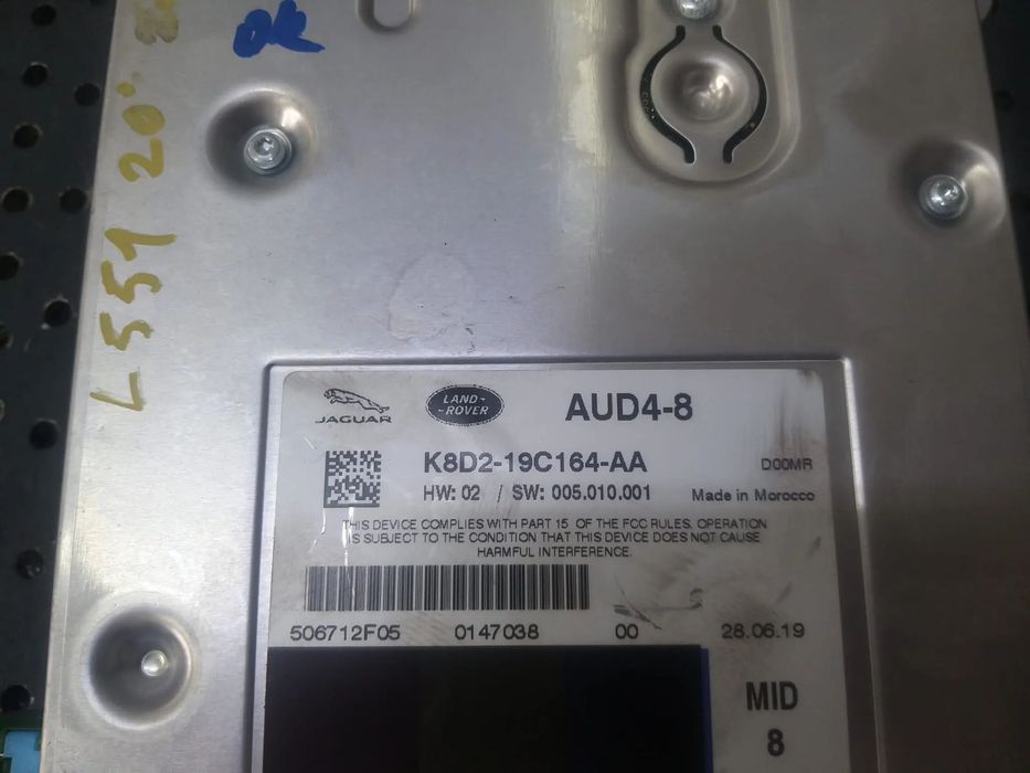 Modul amplificator radio land rover range rover evoque 2 l551 k8d219c164aa 506712f05