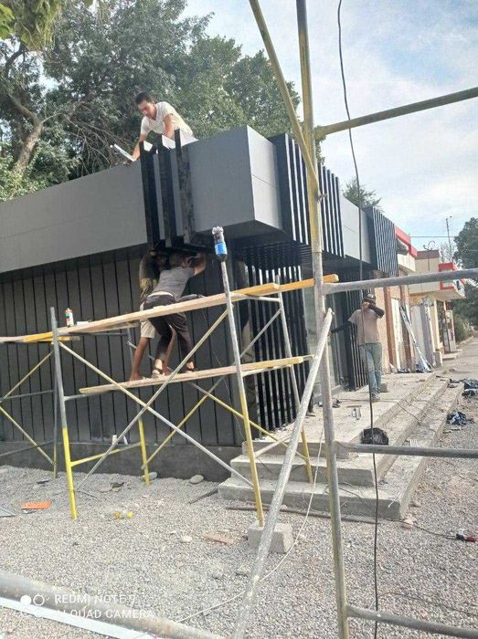 Alkabond tunikabond travertin montaj | Алюкабонд туникабонд травертин