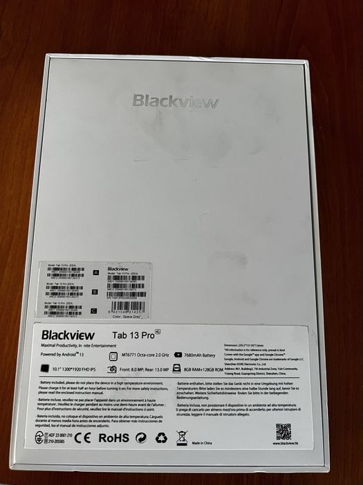 Коледен подаръкТаблет Blackview tab 13 pro чисто нов