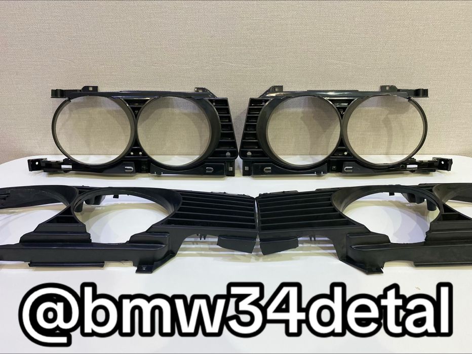 Очки на фары бмв Е34 рестайлинг до рест.