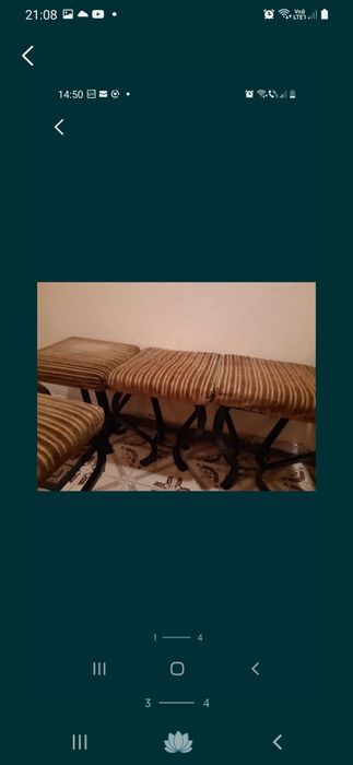 Masa fier forjat masiv si scaune