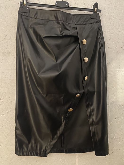 Fustă imitație piele